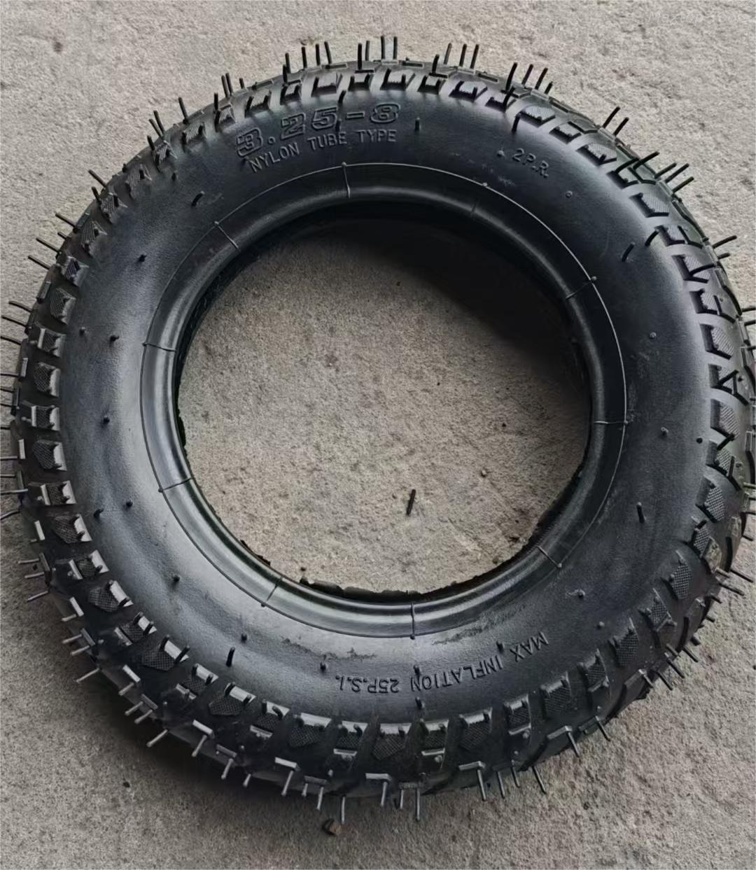 3.25-8 Шаровой подшипник пневматическая руля резиновая шина 25 мм диаметр для ручного грузовика для таковой