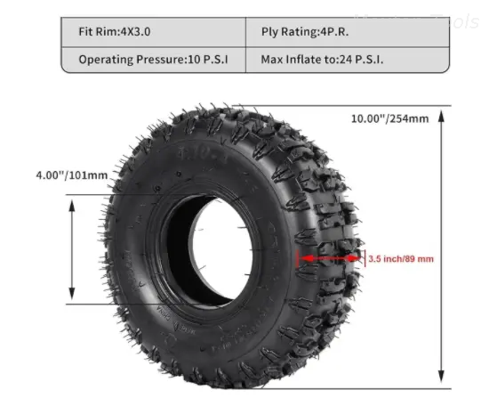 4,10/3,50-4 шины и трубки RUTU Sack Truck Wheels 260X85 Сменные пневматические шины для садовой тележки, тележки, тачки