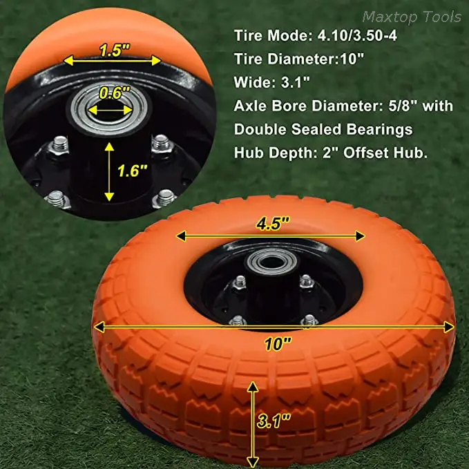 10 дюймов 4.10/350-4 Barrow Tire электрическая инвалидная коляска электрический скутер колесо трехколесного велосипеда колесо ручной тележки колесо тележки